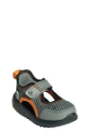 Adidas Originals Adidas Kids' Summerflex Sandal In Silver Green/orange
