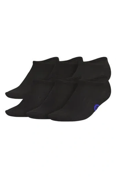 Adidas Originals Adidas Kids' Superlite Classic 6-pack No-show Socks In Black
