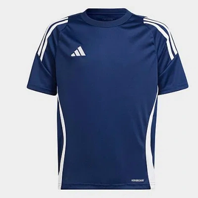 Adidas Originals Adidas Kids' Tiro 24 Jersey Shirt In Team Navy Blue 2/white