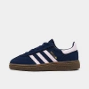 Adidas Originals Adidas Kids' Toddler Originals Handball Spezial Comfort Closure Stretch Lace Casual Shoes In Night Indigo/orchid Fusion/gum