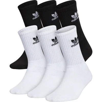 Adidas Originals Adidas Kids' Trefoil 6-pack Crew Socks In Multi