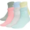 Adidas Originals Adidas Kids' Trefoil Assorted 6-pack Quarter Socks