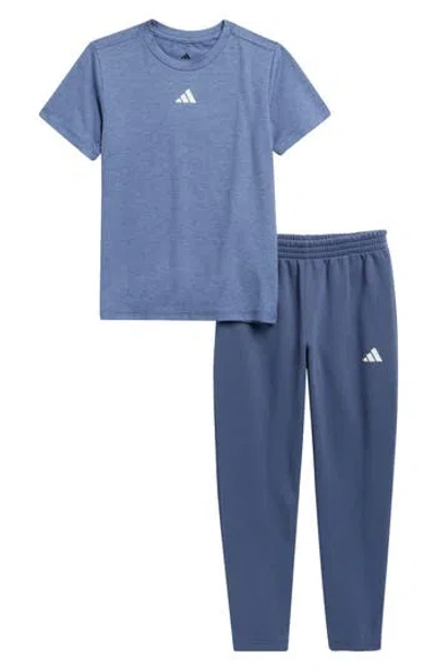 Adidas Originals Adidas Kids' T-shirt & Pants 2-piece Set In Blue