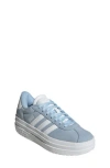 Adidas Originals Adidas Kids' Vl Court Bold Lifestyle Sneaker In Blue/white/white