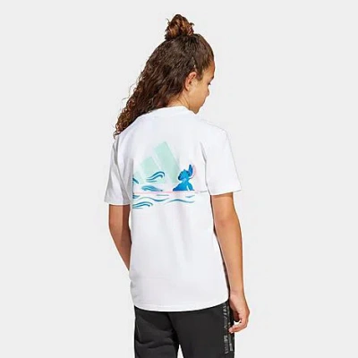 Adidas Originals Adidas Kids' X Disney Lilo And Stitch T-shirt Size Large Cotton/jersey Shirt