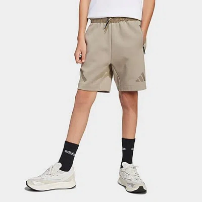 Adidas Originals Adidas Kids' Z. N.e. Shorts In Putty Beige/simple Brown