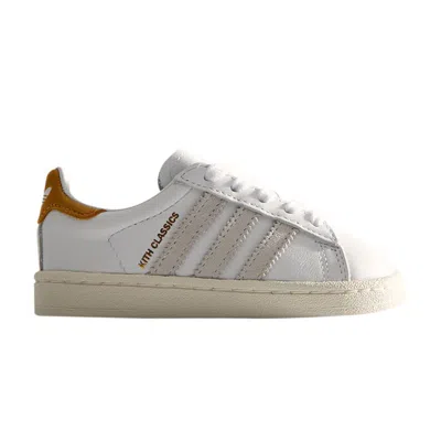 Pre-owned Adidas Originals Adidas Kith X Campus 80s I 'classics Program - Mango' | White | Infant Size 8.5