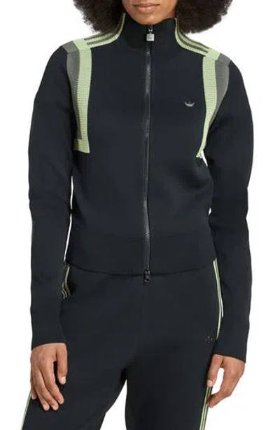Adidas Originals Adidas Knit Track Top In Blue