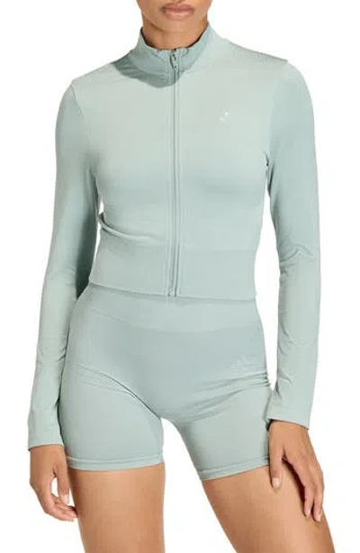 Adidas Originals Adidas Knit Training Jacket In Green