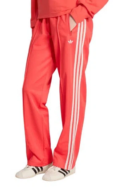 Adidas Originals Adidas Knit Waistband Track Pants In Semi Lucid Red/