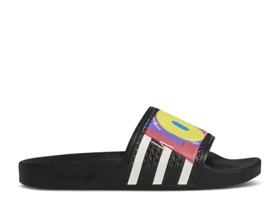 Adidas Originals Adidas Kris Andrew Small X Adidas Adilette Slide 'pride' In Black