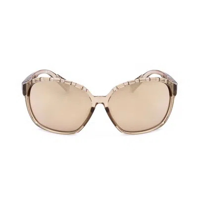 Adidas Originals Adidas Ladies Beige Round Sunglasses Sp0013-01a-4 In Gold