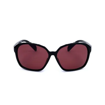 Adidas Originals Adidas Ladies Black Round Sunglasses Sp0013-01a-2 In Burgundy