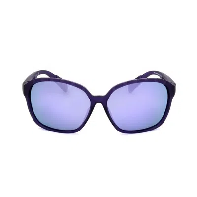 Adidas Originals Adidas Ladies Blue Round Sunglasses Sp0013-01a-5 In Black