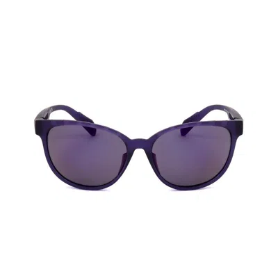 Adidas Originals Adidas Ladies Purple Round Sunglasses Sp0021-82y In Blue