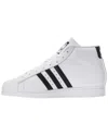 Adidas Originals Pro Model Hi Top Sneakers In White Leather