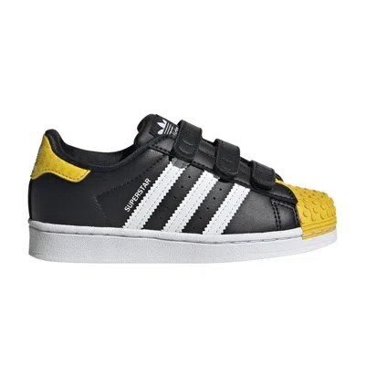 Pre-owned Adidas Originals Adidas Lego X Superstar Cf C 'core Black Yellow' | Kid's Size 3