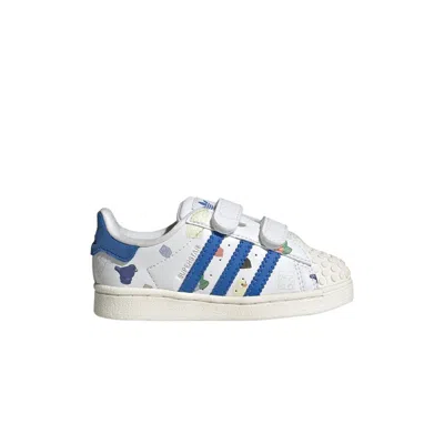 Pre-owned Adidas Originals Adidas Lego X Superstar Cf I 'bricks And Figurine - White Royal Blue' | Infant Size 7.5