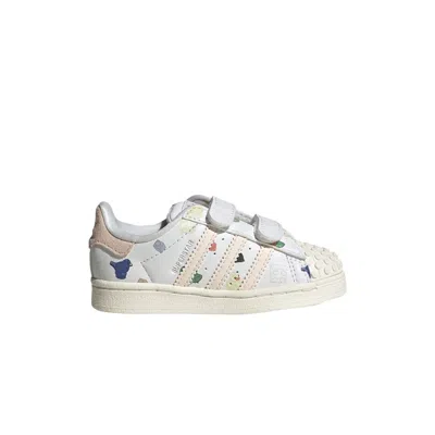 Pre-owned Adidas Originals Adidas Lego X Superstar Cf I 'bricks And Figurine - White Wonder Quartz' | Infant Size 10