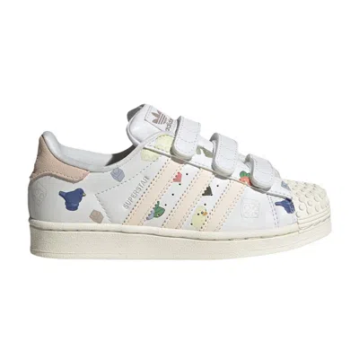 Pre-owned Adidas Originals Adidas Lego X Superstar Cf J 'bricks And Figurine - White Wonder Quartz' | Kid's Size 1.5