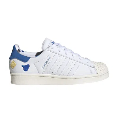 Pre-owned Adidas Originals Adidas Lego X Superstar J 'bluebird' | White | Kid's Size 5.5