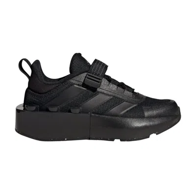 Pre-owned Adidas Originals Adidas Lego X Tech Runner Little Kid 'triple Black' | Kid's Size 12.5