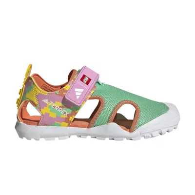 Pre-owned Adidas Originals Adidas Lego X Terrex Captain Toey J 'green Glow Orchid' | Kid's Size 13.5