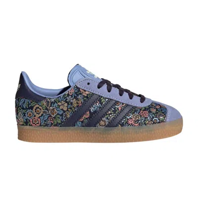 Pre-owned Adidas Originals Adidas Liberty London X Gazelle K 'floral Embroidery' | Blue | Kid's Size 10.5