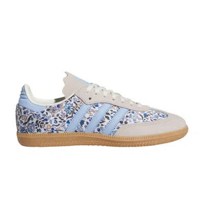 Pre-owned Adidas Originals Adidas Liberty Of London X Samba Og J 'floral - Blue' | Kid's Size 7