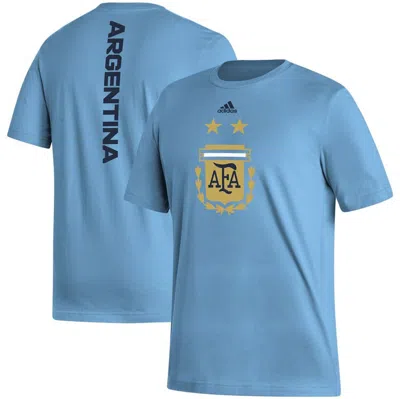 Adidas Originals Adidas Light Blue Argentina National Team Vertical Back T-shirt