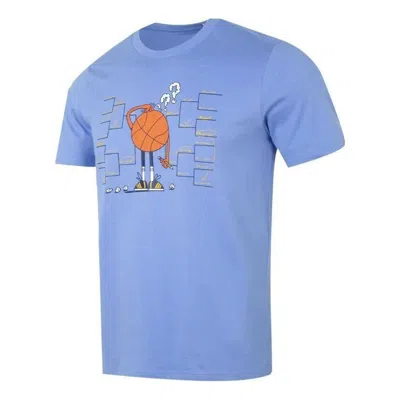 Adidas Originals Adidas Lil Stripe Bracket Graphic Short Sleeve Basketball T-shirt 'blue Fusion'