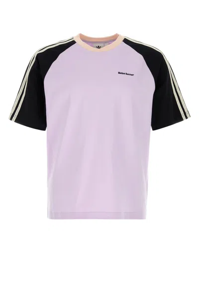 ADIDAS ORIGINALS LILAC COTTON ADIDAS X WALES BONNER T-SHIRT
