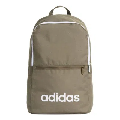 Adidas Originals Adidas Linear Classic Daily Backpack 'khaki' In Gray