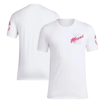 Adidas Originals Adidas Lionel Messi White Vice T-shirt
