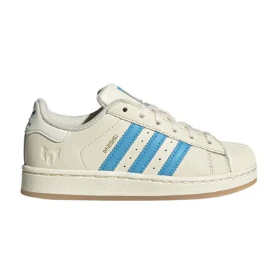 Pre-owned Adidas Originals Adidas Lionel Messi X Superstar C 'argentina' | Cream | Kid's Size 2 In White