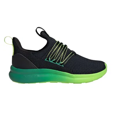 Pre-owned Adidas Originals Adidas Lite Racer Adapt 7.0 K 'black Solar Slime' | Kid's Size 4.5