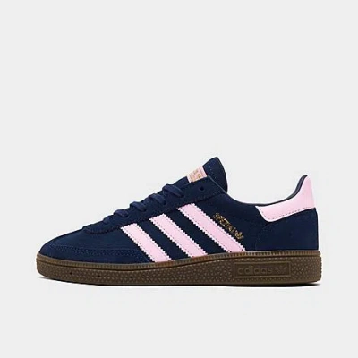 Adidas Originals Adidas Little Kids' Originals Handball Spezial Casual Shoes In Night Indigo/orchid Fusion/gum 5