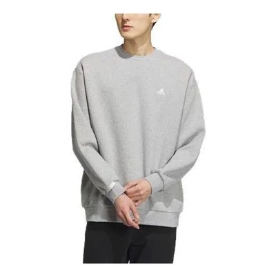 Adidas Originals Adidas Logo Crew Sweatshirt 'grey' In Gray