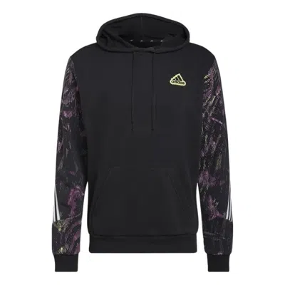 Adidas Originals Adidas Logo Hooded Long Sleeves Couple Style Black