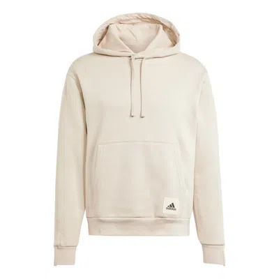 Adidas Originals Adidas Lounge Fleece Hoodie 'wonder Beige' In Neutral