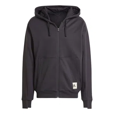 Adidas Originals Adidas Lounge French Terry Full-zip Sweatshirt 'black'