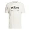 Adidas Originals Adidas Lounge Graphic Tee 'non Dyed' In White