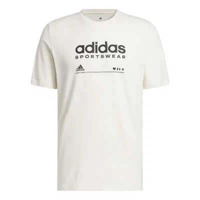 Adidas Originals Adidas Lounge Graphic Tee 'non Dyed' In White