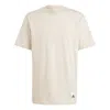 Adidas Originals Adidas Lounge Tee 'wonder Beige' In White