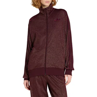 Adidas Originals Adidas Lurex Firebird Fit Track Jacket In Red