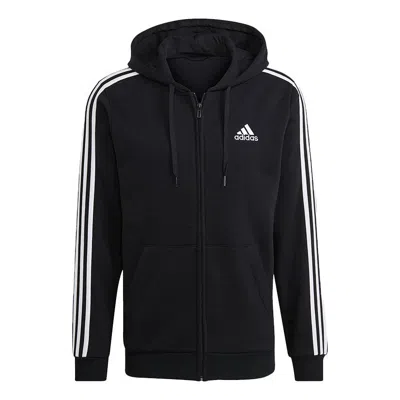 Adidas Originals Adidas M 3s Fl Fz Hd Stripe Sports Hooded Jacket Black