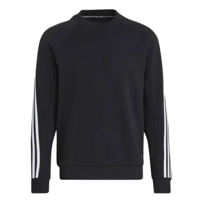 Adidas Originals Adidas M Fi Crew Sportswear 3-stripes Sweatshirt Black