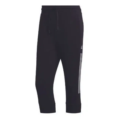 Adidas Originals Adidas M Pnt 34 Dk 3s Sports Cropped Pants Black In Blue
