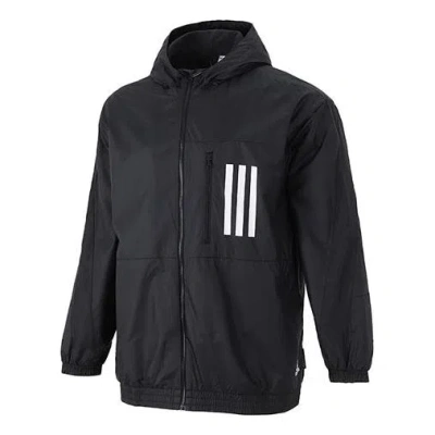Adidas Originals Adidas M W.n.d. Jkt Pb Casual Sports Woven Hooded Jacket Black