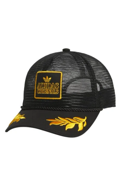 Adidas Originals Adidas Major Mesh Trucker Cap In Black